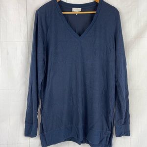 Lucky Brand Blue V Neck Sweater Size M